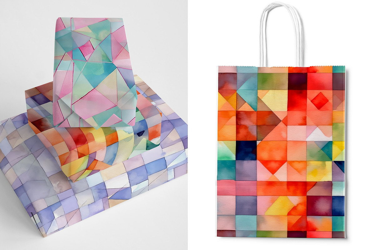 Geometric Mosaic Seamless Patterns, a Pattern Graphic by Ninterints (Photo 10 of 10)