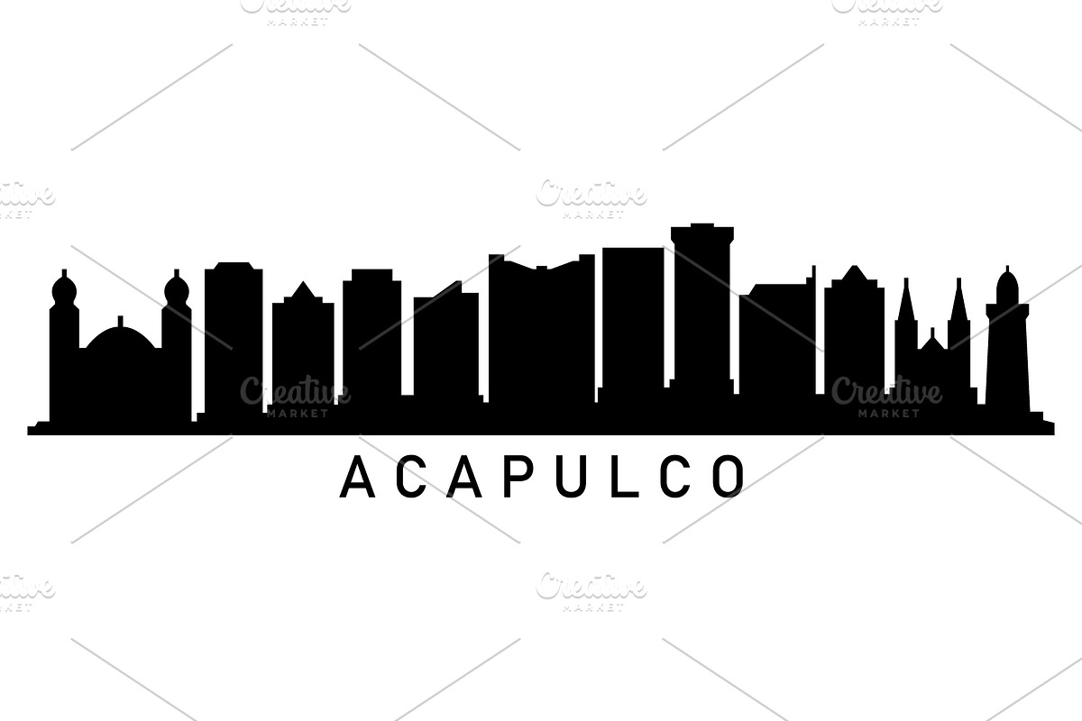 Acapulco skyline, an Illustration by Mark1987