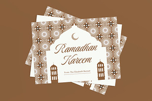 Ramadhan Kareem Greeting Card, a Card Template by graphicook