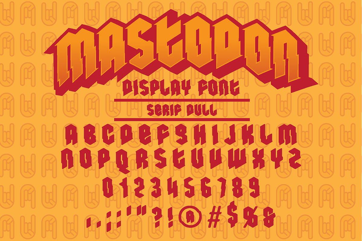 Mastodon Display Font, a Serif Font by TriDub Design Co. (Photo 5 of 5)