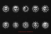 10 Bundle Dark Art Magical Sun Solar, an Illustration by Morspective (Thumbnail 6 of 7)
