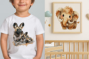 Animals Clipart Bundle 4 in 1, an Animal Illustration by InkyQueenArt (Thumbnail 4 of 9)