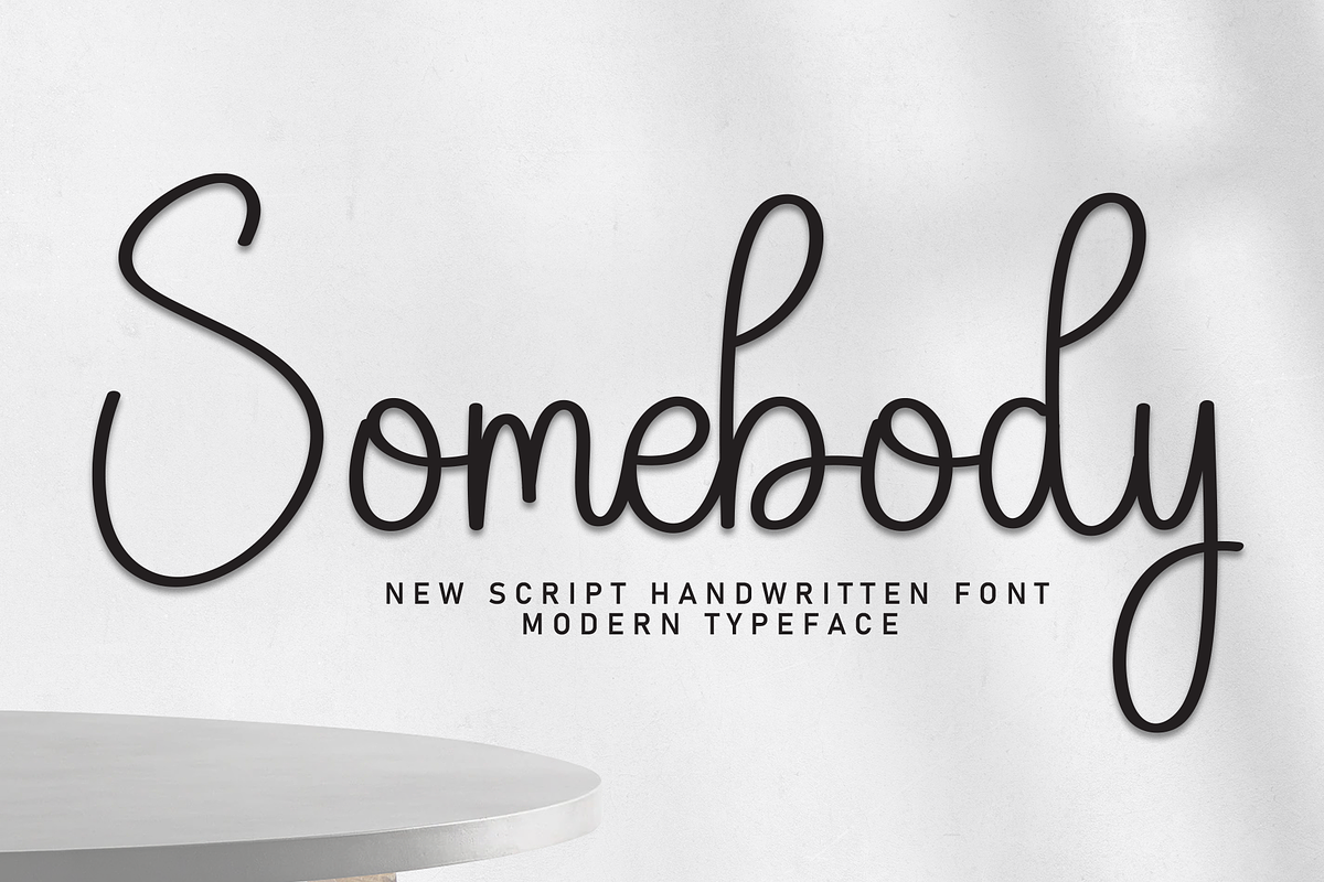 Somebody | Script Font, a Handwritten Font by Scratchones (Photo 1 of 8)