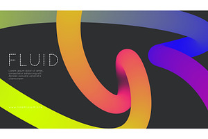 3d Gradient Shape. Beautiful, an Illustration by Holo Art