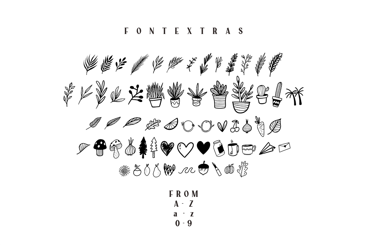 Gardenia + Extras font preview 7
