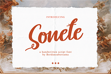 Sonete Script Font