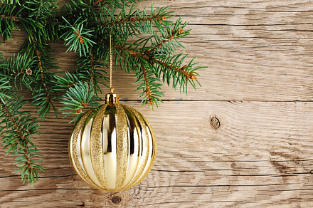 Spruce with christmas decoration preview 6