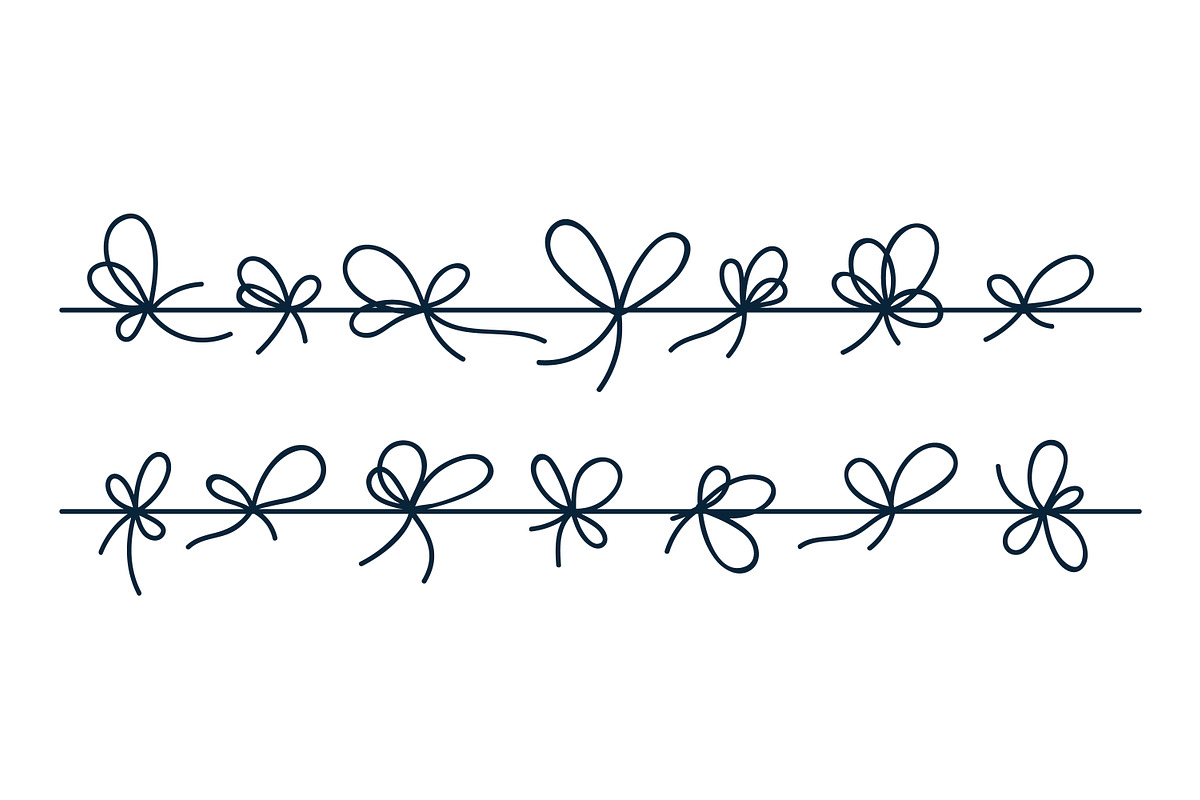String, rope bows with knots set, an Object Illustration by Good Studio (Photo 3 of 3)