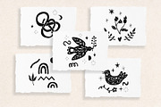 FLORAL BLACK BIRD SILHOUETTES Spring, an Object Graphic by Creativemaker (Thumbnail 4 of 14)
