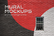Street mural mockup bundle outdoor, an Advertising Mockup by FoundImages (Thumbnail 27 of 42)