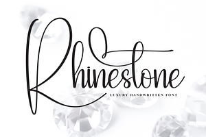 Rhinestone Script Font