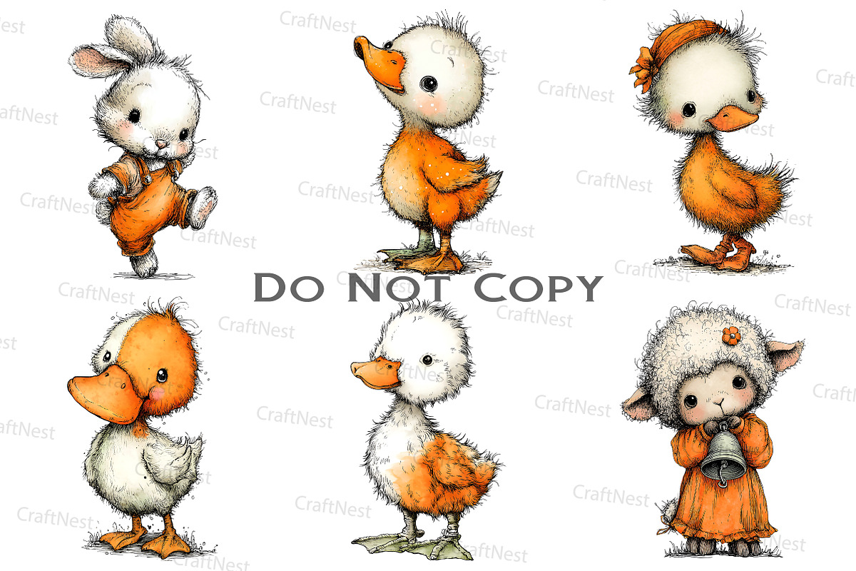 Nursery Animals Clipart, an Illustration by Craft Nest (Photo 7 of 9)