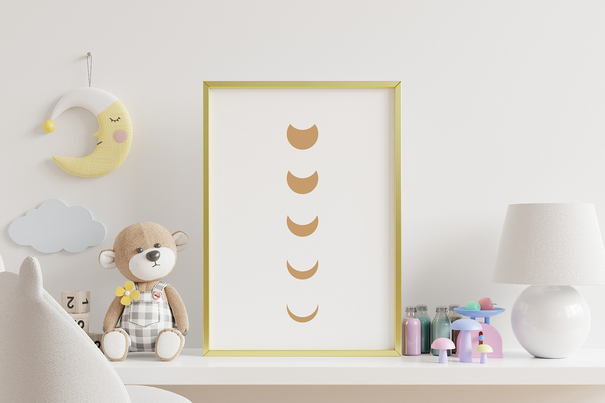 Moon Luna Phase SVG PNG Boho Icon, an Object Graphic by Imaginary Party (Photo 4 of 6)