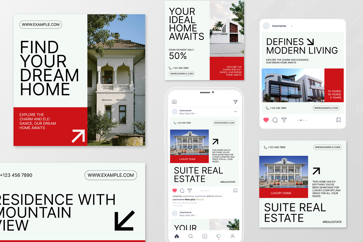 Real Estate Instagram Post, a Social Media Template by Annora Studio (Photo 2 of 3)