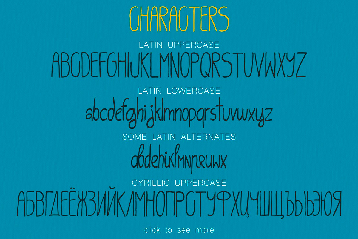 Prosto (Latin+Cyrillic)-simple font preview 2