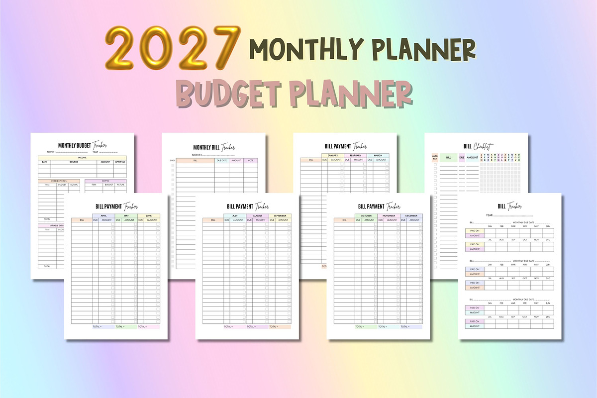 2027 Monthly Planner - Canva, a Templates & Theme by Adalin Shop (Photo 8 of 11)
