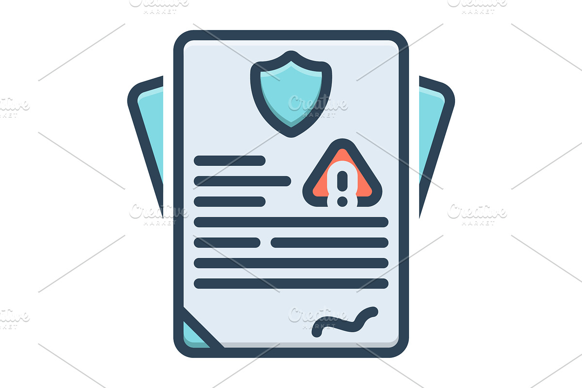 Liabilities insurance color icon, a Duotone Icon by Creative priyanka