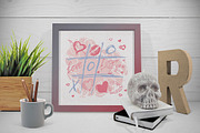 Love set. Hearts kisses doodle, an Object Graphic by antuanetto (Thumbnail 5 of 5)