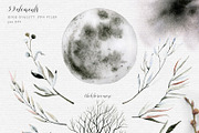 Mavra. Watercolor graphic set, a Decorative Illustration by Bibela (Thumbnail 6 of 14)