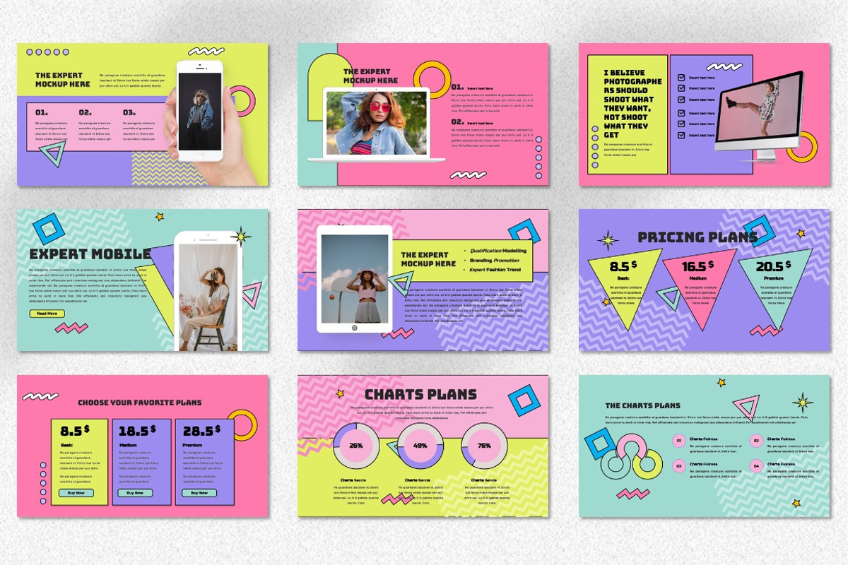 Gockey - 90s Trends Powerpoint, a Presentation Template by Dhabee (Photo 3 of 7)