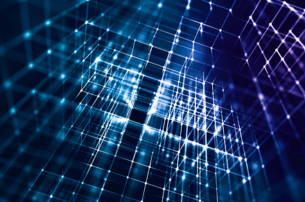 Data building dots & line connection, an Abstract Photo by Zama Studio