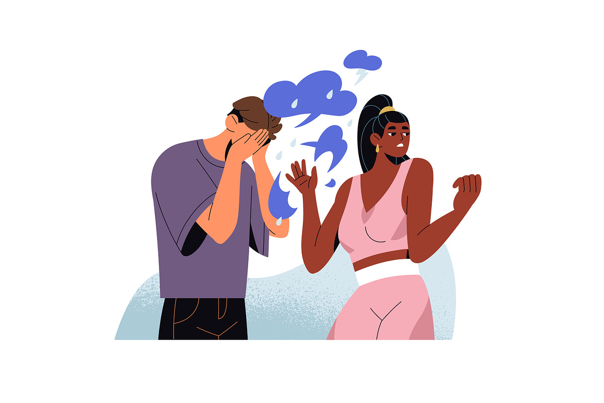 Toxic relationships concept set, a Person Illustration by PaperTrident (Photo 7 of 7)
