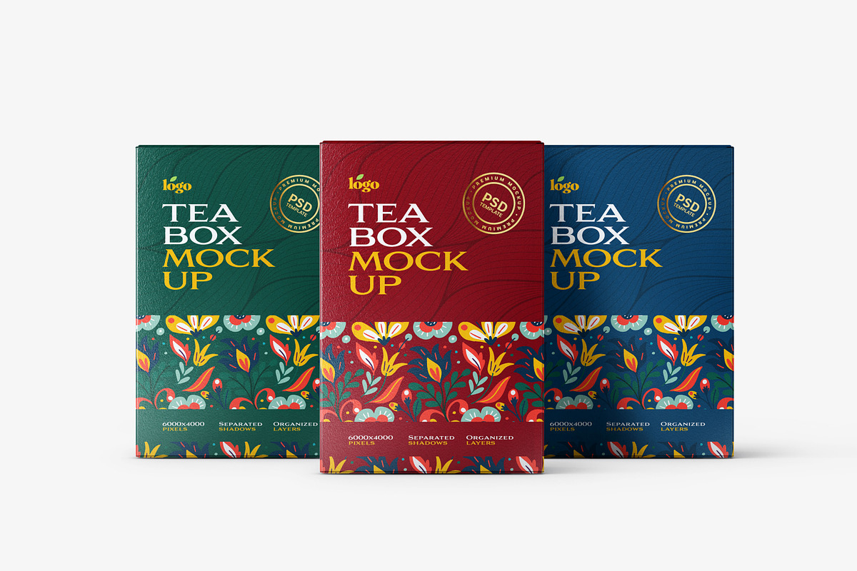 Tea Box Packaging Mockup Set, a Cups & Container Mockup by Deeplab (Photo 19 of 22)