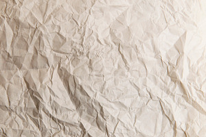 Blank crumpled newspaper