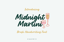 Midnight Martini Brush Script Font