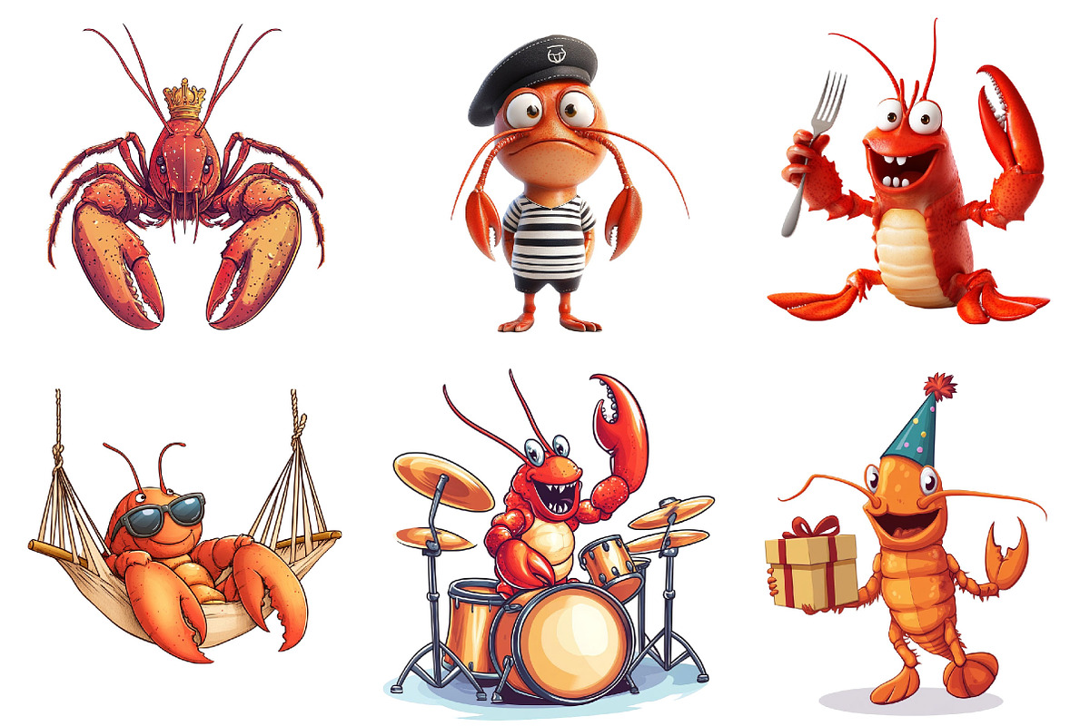 Kawaii Crabs  Clipart Bundle, an Illustration by Pixels.Craft (Photo 2 of 9)