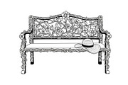 Vintage Park Bench Vector Bundle, an Illustration by jahid234 (Thumbnail 5 of 49)