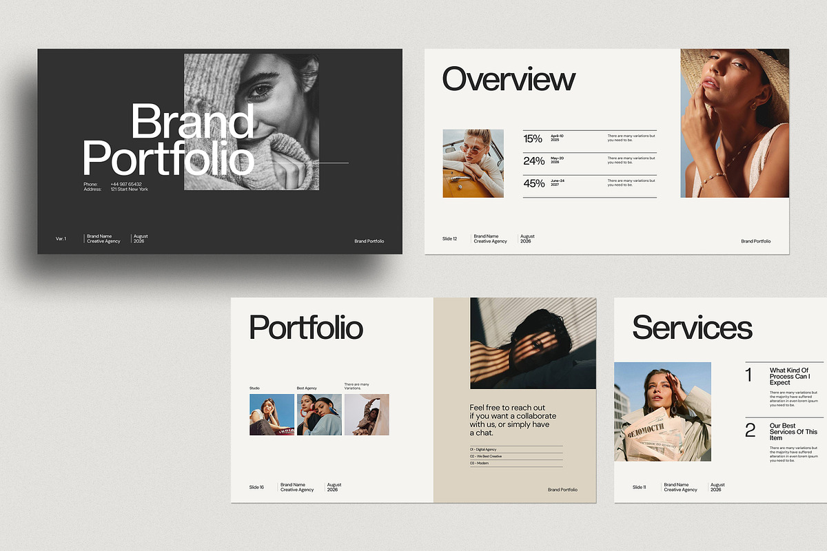 Brand Portfolio Template, a Presentation Template by SlideStock (Photo 7 of 9)