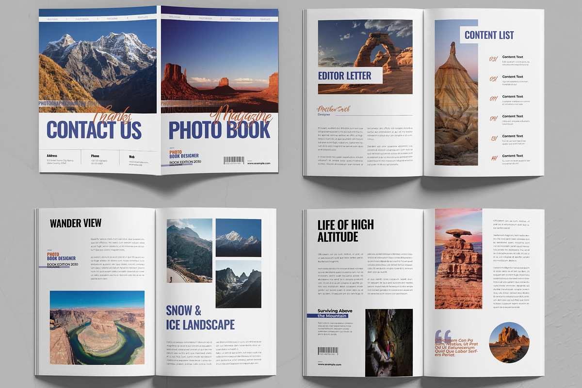 PhotoBook Magazine Template, a Magazine Template by MightyDesign (Photo 2 of 6)