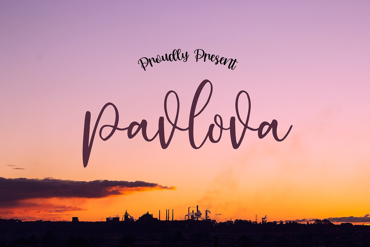 Pavlova Script, a Script Font by adelaide (Photo 1 of 5)