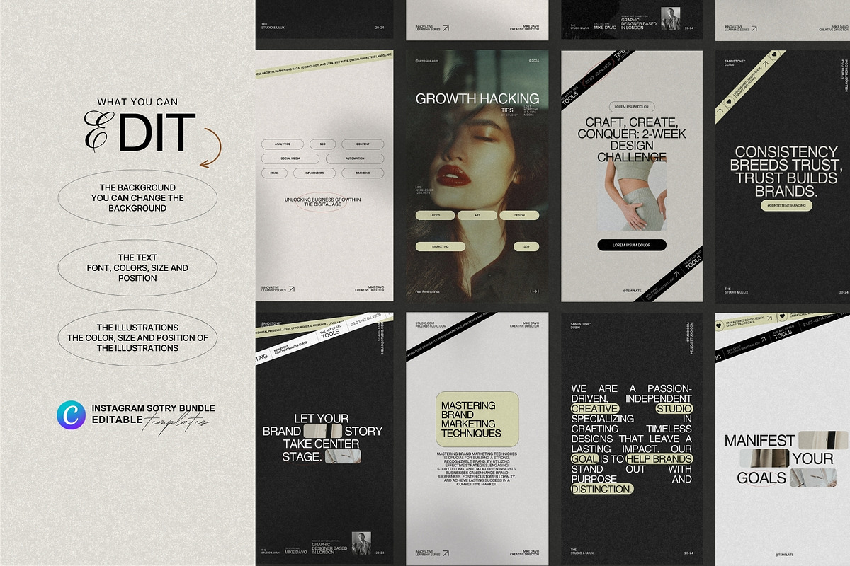 Aesthetic Story Instagram Template, a Social Media Template by Prapti Design (Photo 8 of 9)