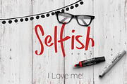 Selfish Font, a Symbol Font by MoonfishStudio (Thumbnail 1 of 6)