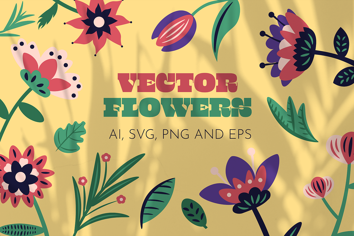 Vector Flower collection, an Illustration by Vera Baeva (Photo 1 of 5)
