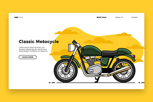 Classiccycle - Banner & Landing Page