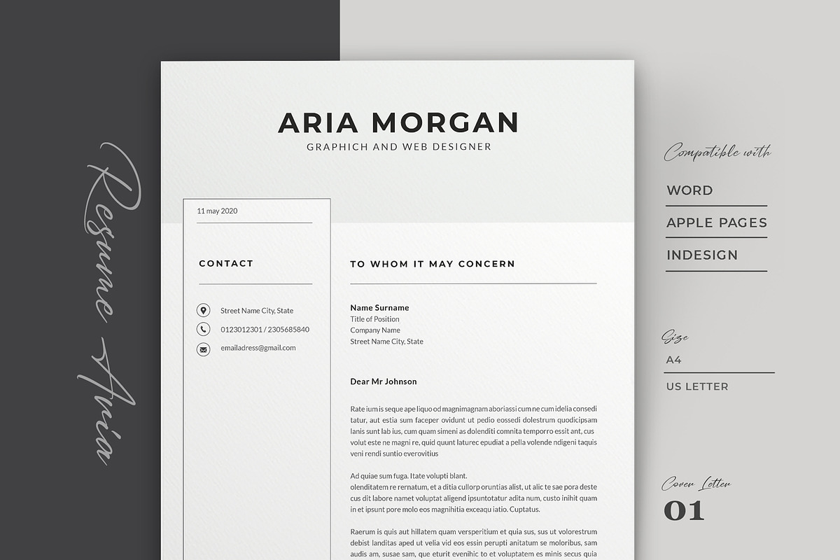 Word Resume Template, a Resume Template by Astut (Photo 3 of 6)