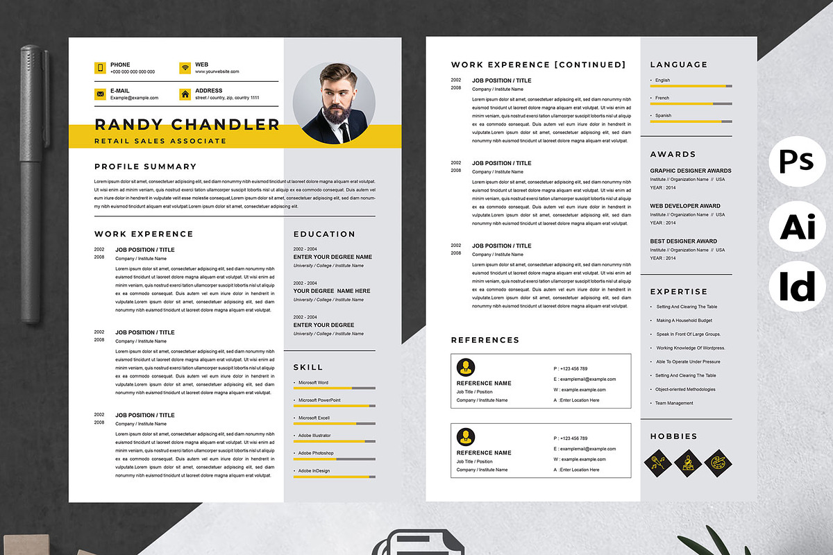 Minimal CV, a Resume Template by Attractive Resume (Photo 2 of 3)