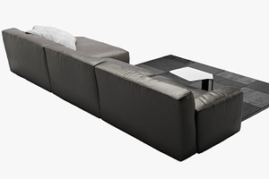 Paris-Seoul Sofa 2 3d Model