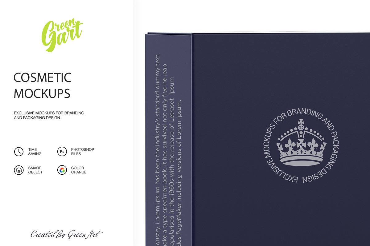 Cosmetics Mock-up, a Packaging Mockup by Green Art (Photo 4 of 9)