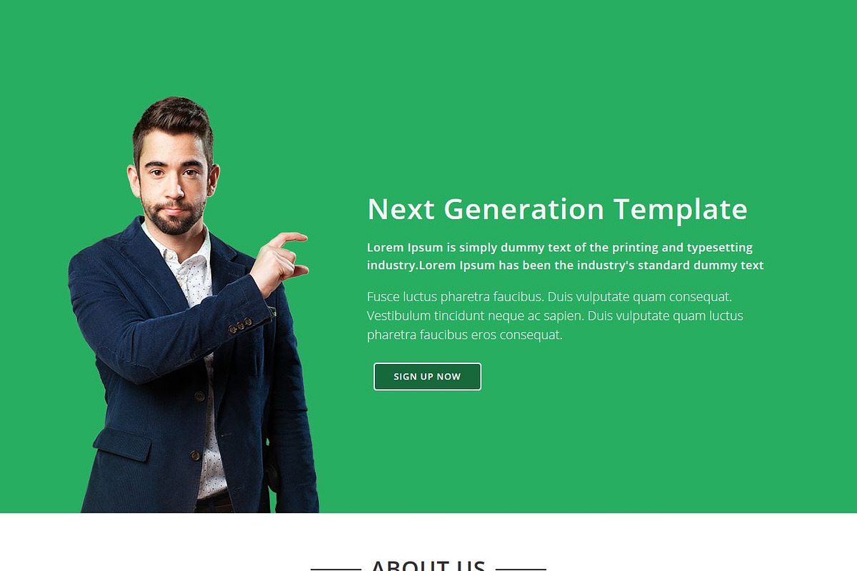 Bizness- Corporate Html Landing page, a Bootstrap Template by Pennyblack Templates (Photo 6 of 7)