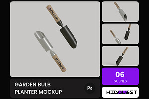 Garden Bulb Planter Mockup