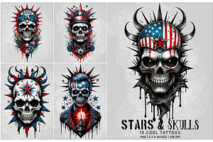Stars and Skulls, an Object Graphic by Digital Art Creations