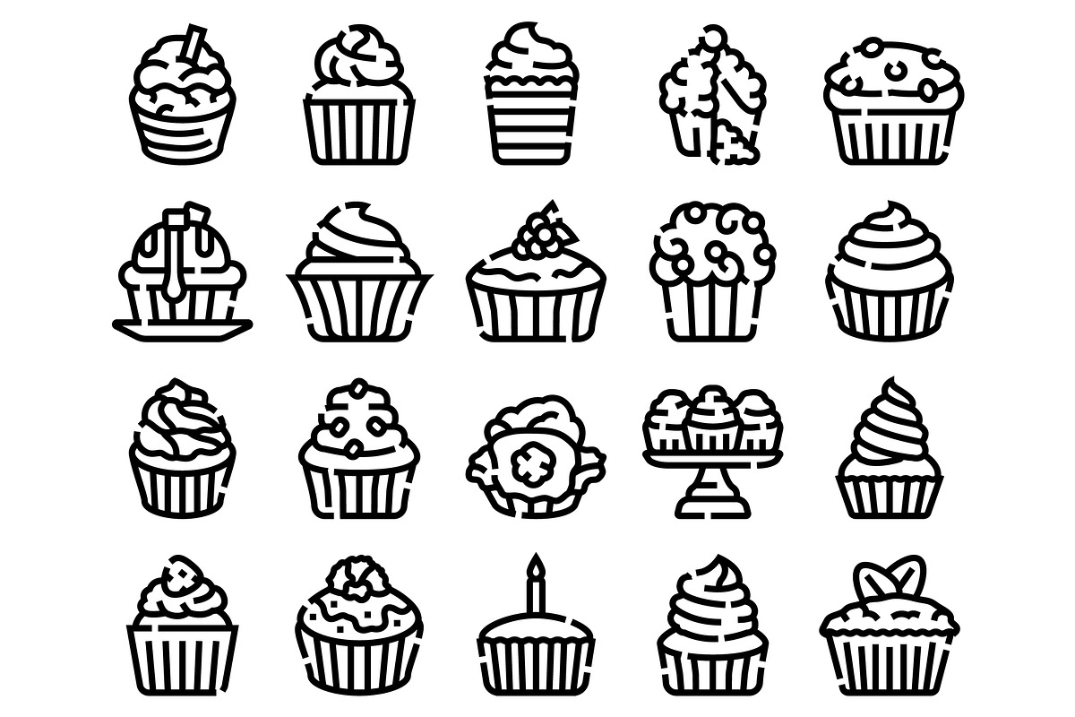 Cupcakes muffin dessert pastry sweet, an Object Graphic by pikepicture (Photo 2 of 3)