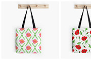 Watercolor botany patterns, a Pattern Graphic by inkionia♥ (Thumbnail 2 of 3)