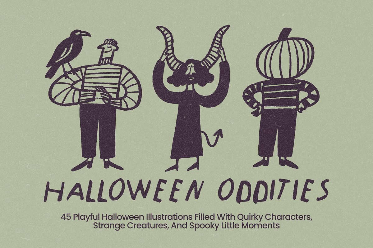 Halloween Oddities: 45 Spooky Pack, an Object Illustration by Veyla (Photo 1 of 13)