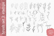 Mistletoe brush box for Procreate, a Brush Add-On by Gray Cat Graphics (Thumbnail 5 of 9)