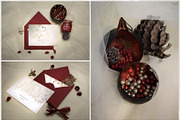 Christmas card mockups & Photos, a Print Template by ollalya (Thumbnail 5 of 8)